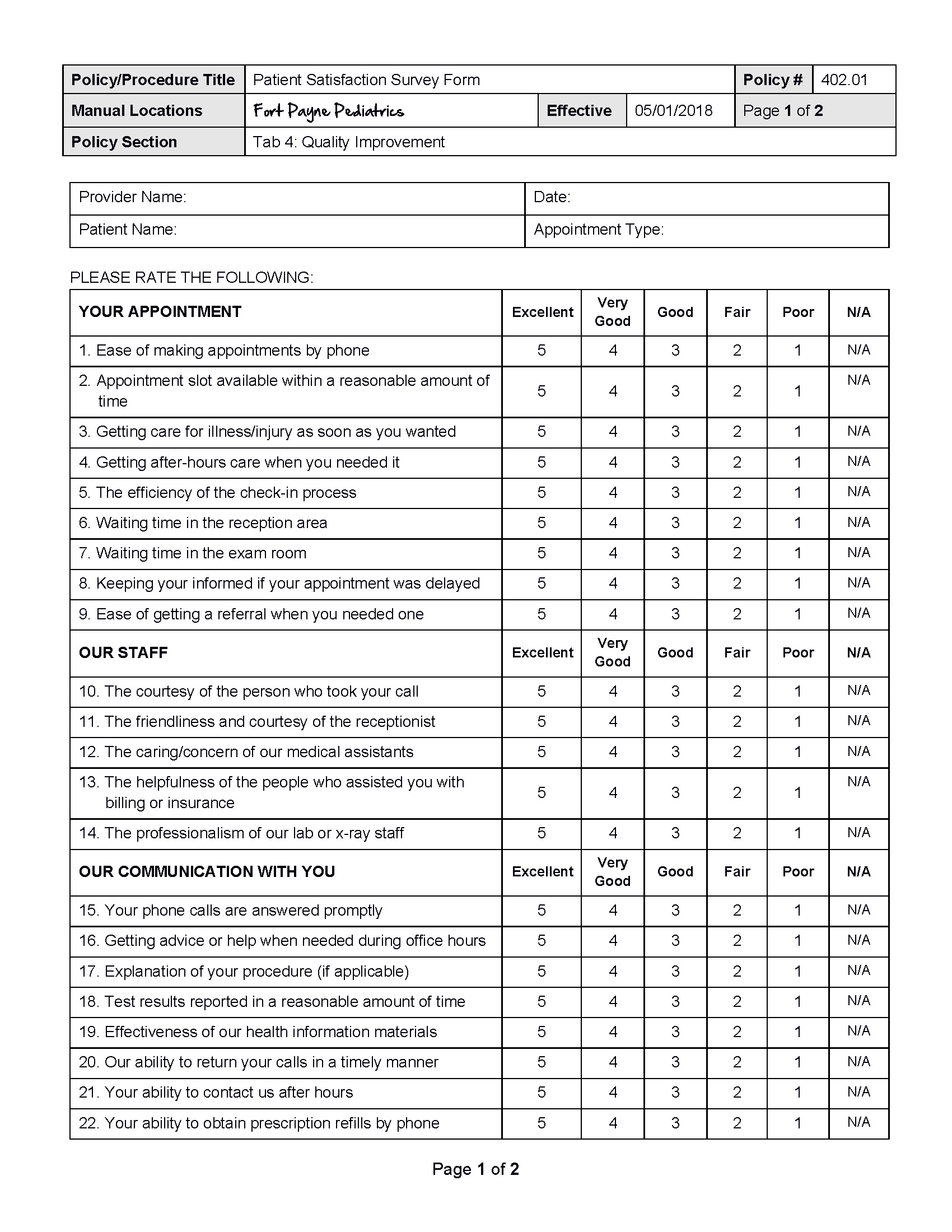 Survey preview