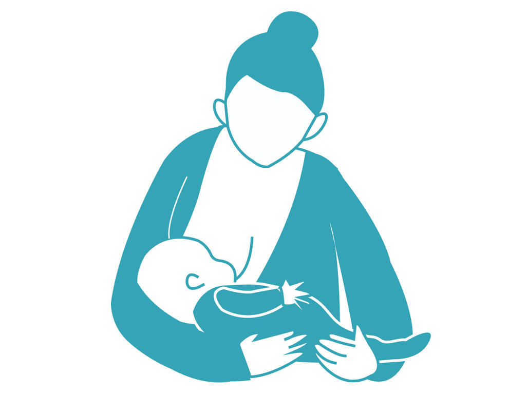 Madonna breastfeeding position