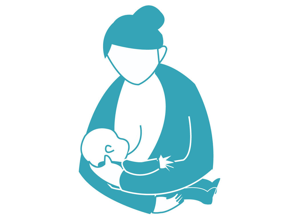 Cross-cradle breastfeeding position